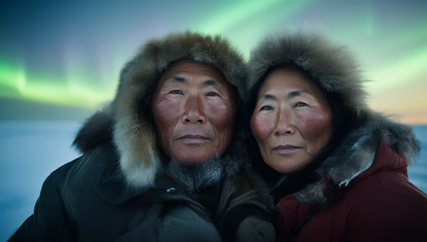 Inuit Northern Lights aurora